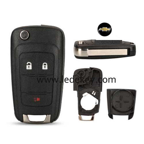 New model Chevrolet  2+1 button remote key shell