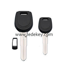 No Logo Mitsubishi transponder key shell Left Blade (with chip holder)