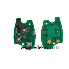 Ren-ault Clio&Kango 3 button remote key 207/VAC102 blade with 434Mhz PCF7946 Chip (with logo)