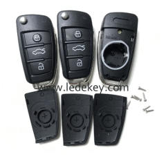 Original quality Audi  A3 Q3 remote key shell with HU66 blade