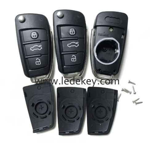 Original quality Audi  A3 Q3 remote key shell with HU66 blade