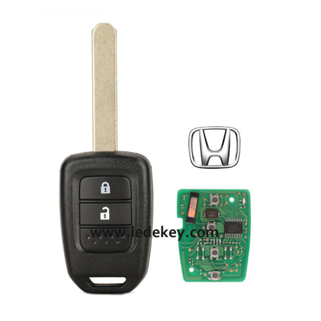 With logo Honda 2 button remote key 313.8Mhz with ID47&7961X chip (FCC ID:MLBHLIK6-1T) 2013-2015 CRV ，2013-2017 Accord Civic Fit