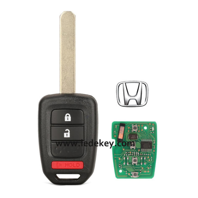 With logo Honda 2+1 button remote key 313.8Mhz with ID47&7961X chip  (FCC ID:MLBHLIK6-1T) 2013-2015 CRV ，2013-2017 Accord Civic Fit