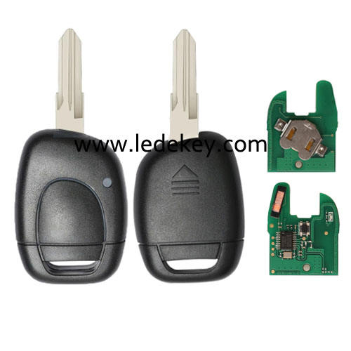 Ren-ault Clio&Kango 1 button remote key VAC102 blade with 433Mhz PCF7946 chip (After 2000 year car)