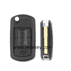 Land rover 3 button flip remtoe key shell with logo (Ford style)