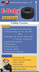 JMD Ebaby Remote/Chip Generate Frequency Tester Cloud Decoding ID46/4D/48/70/83 Support JMD Assistant (English Spanish Russian Portuguese)