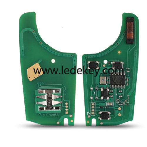 Chevrolet 3 Button remote key with 315mhz ID46 Chip (with round logo)