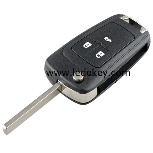 Chevrolet 3 Button remote key with 315mhz ID46 Chip (with round logo)