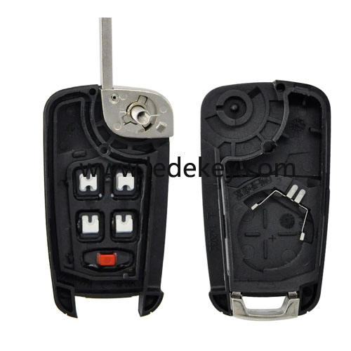 Chevrolet 4+1 button remote key with 433mhz id46 chip