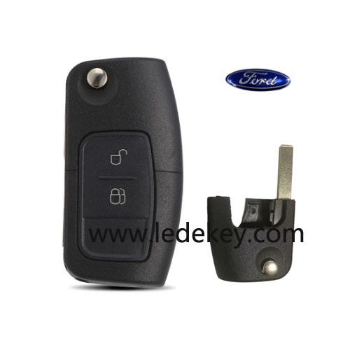 2 button  Ford Focus remote key shell  with HU101 blade