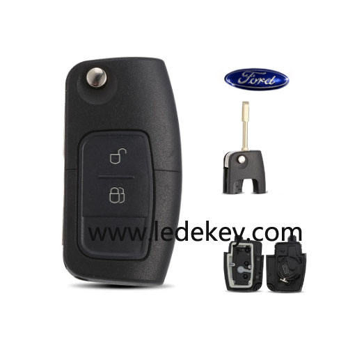 2 button  Ford Mondeo remote key shell  with FO-21 blade