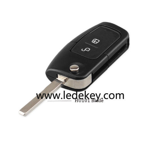 2 button  Ford Focus remote key shell  with HU101 blade