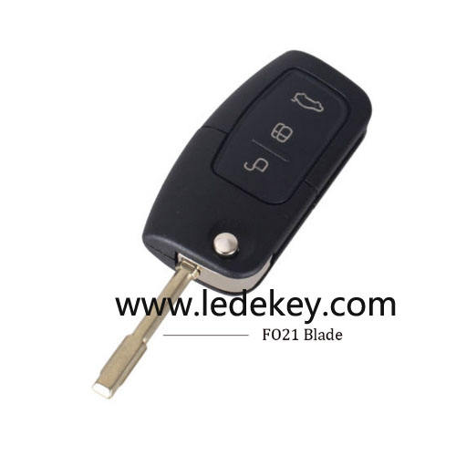2 button  Ford Mondeo remote key shell  with FO-21 blade