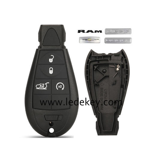 4 Buttons Fobik Remote Key Case Fob Shell For Chrysler Jeep Grand Cherokee Dodge Durango Magnum Ram