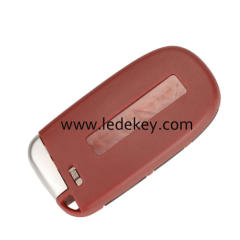3+1 Buttons Smart Car Key Shell For SRT Dodge Challenger Charger SRT Hellcat Redeye Widebody With Logo Red Color