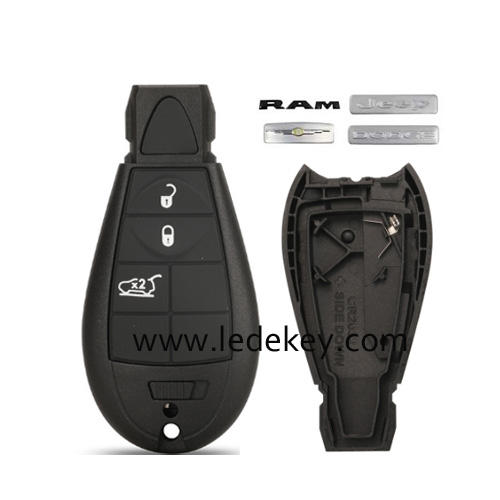 3 Buttons Fobik Remote Key Case Fob Shell For Chrysler Jeep Grand Cherokee Dodge Durango Magnum Ram