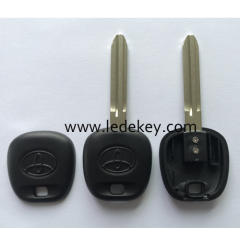 Toyota transponder key shell with TOY43 blade
