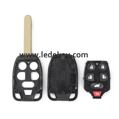 Honda 6 button remote key shell