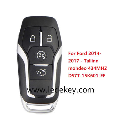 4 button Smart Key with 434Mhz ID49 chip For Ford 2014- 2017 Tallinn Mondeo FCCID DS7T-15K601-EF