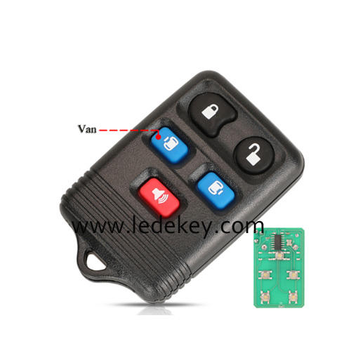 5 Button VAN Remote Car Key Alarm 315Mhz For Ford E150 E250 F-150 Focus Escape Kuga Mustang FCCID CWTWB1U551/CWTWB1U511