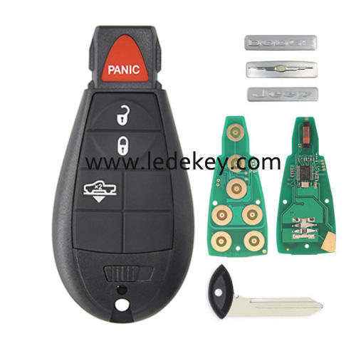 Chrysler 2+1 button remote key with 433Mhz 46&7961 chip (FCC ID: GQ4-53T)