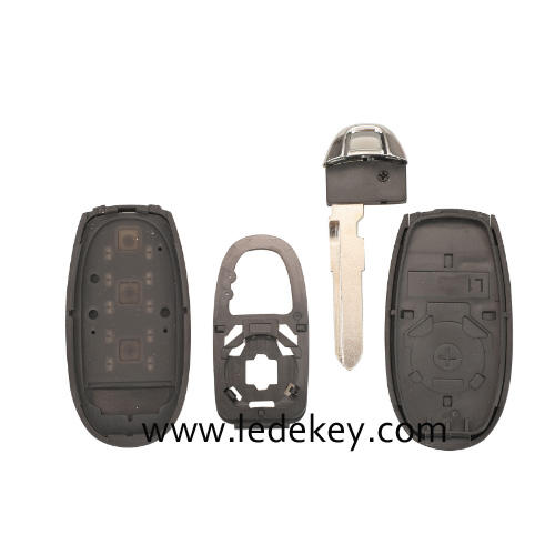2 Button Smart Remote Key Shell For Suzuki Key Replacement Shell with Emergency Key Blade