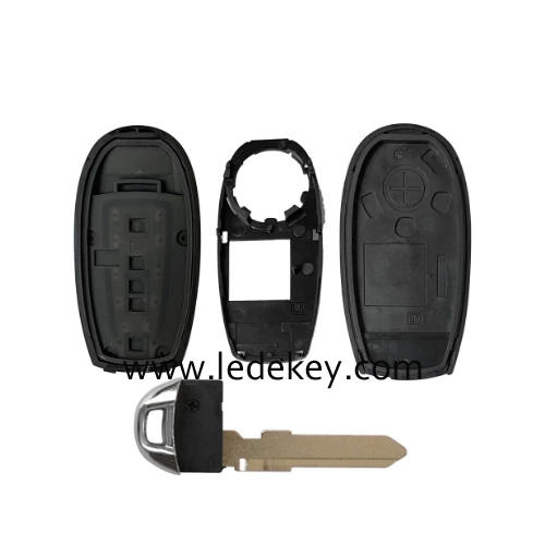 2 Button Smart Remote Key Shell For Suzuki Key Replacement Shell with Emergency Key Blade