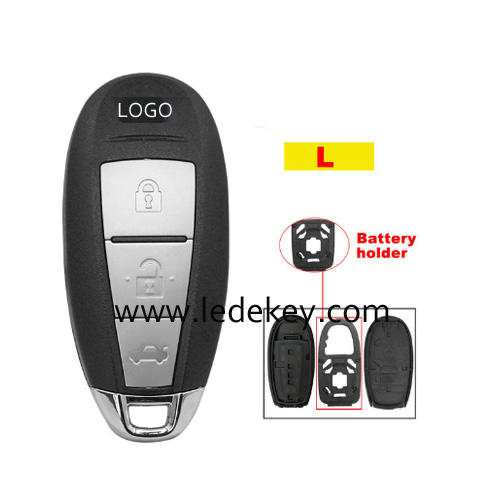 3 Button Smart Remote Key Shell For Suzuki Key Replacement Shell with Emergency Key Blade