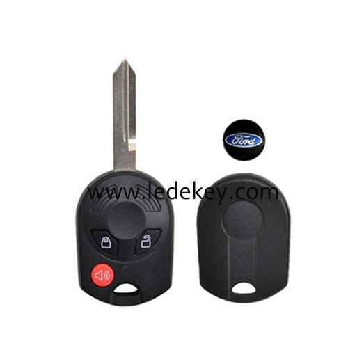 Ford 3 button remote key shell fob with FO38 blade