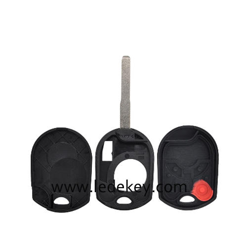 Ford 4 button remote key shell fob with HU101 blade