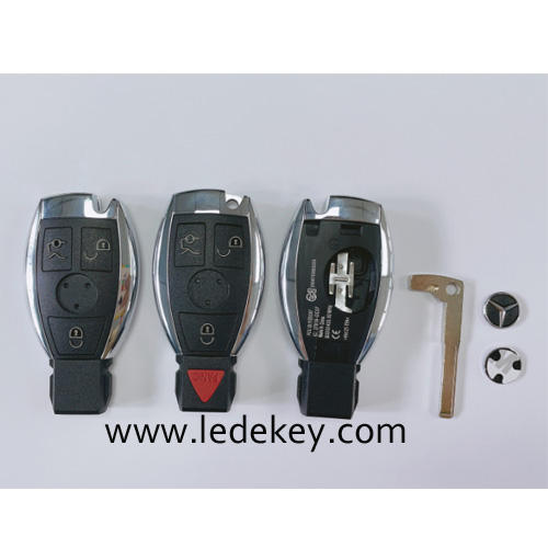 High Quality Mercedes Benz 3 button remote key shell single battery clamp with logo