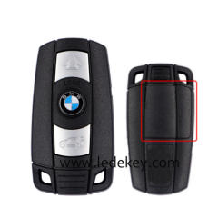 BMW 5 series 3 button remote key blank with mechanical blade with battery clamp（No Words on back)