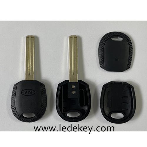 Kia transponder key shell with logo with middile blade