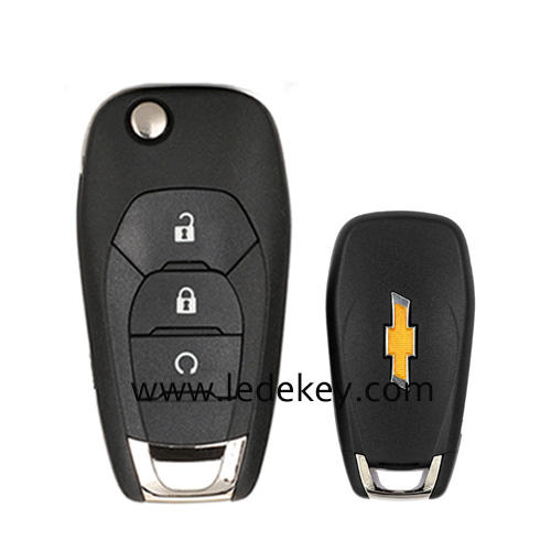 Chevrolet 3 Buttons Remote Flip Car Key Fob Shell Case