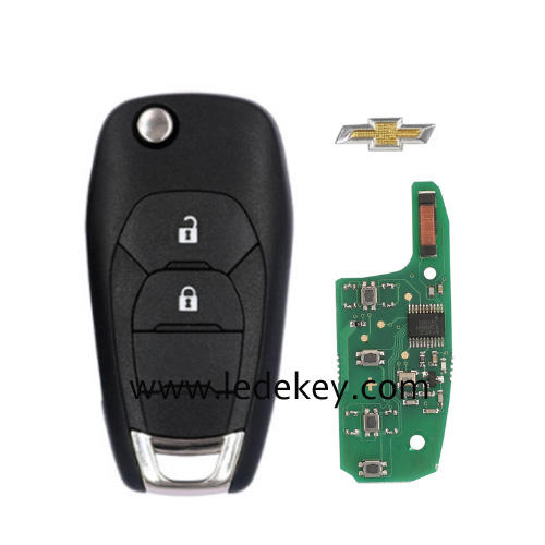 Chevrolet 2 button remote key with 433mhz ID46-PCF7941E chip FCCID LXP-T004