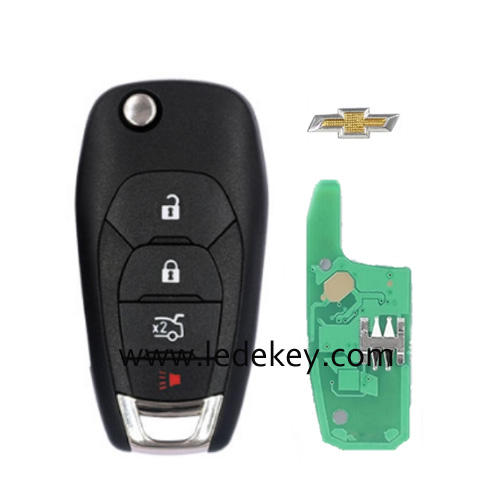 Chevrolet 4 button remote key with 433mhz 4A chip for Chevrolet Cruze 2015 Trax Sonic Spark 2021