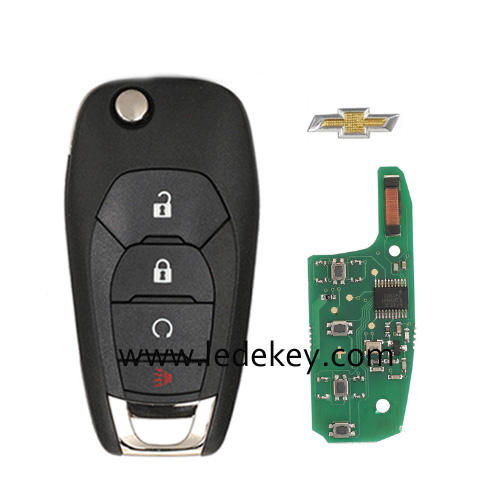 Chevrolet 4 button remote key with 433mhz ID46-PCF7941E chip FCCID LXP-T004