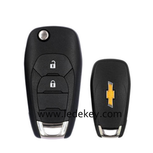 Chevrolet 2 Buttons Remote Flip Car Key Fob Shell Case