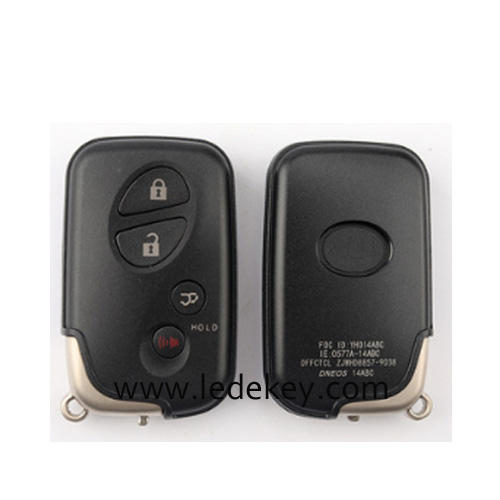 Lexus 4 button SUV smart key shell with blade with logo