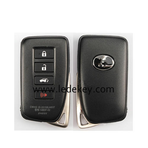 Lexus 4 button SUV smart key shell with blade with logo