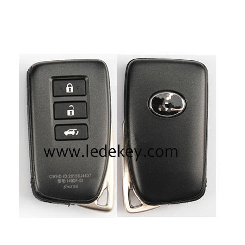 Lexus 3 button SUV smart key shell with blade with logo