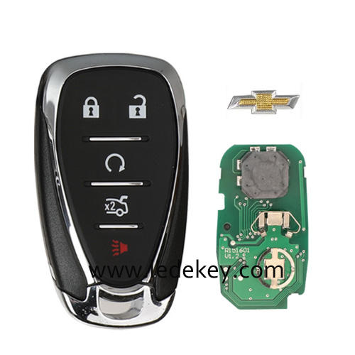 For Chevrolet 5 button remote key with ID46 Chip 433Mhz (FCC ID:HYQ4EA)