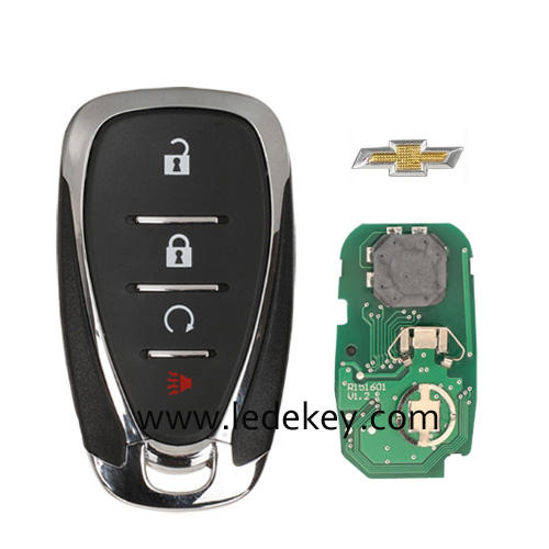 For Chevrolet 4 button remote key with ID46 Chip 433Mhz (FCC ID:HYQ4EA)