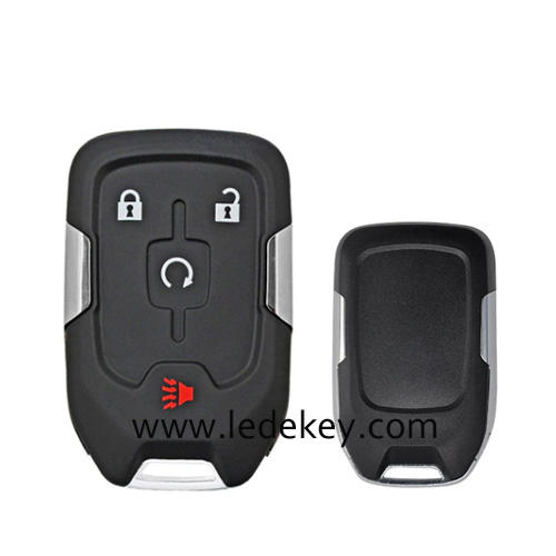 For Chevrolet 3+1 button remote key shell No logo