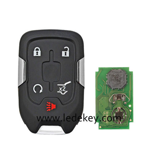 For Chevrolet GMC 4+1 button remote key No Logo with 315Mhz ID46 chip FCCID:HYQ1AA For Chevrolet Tahoe Silverado Suburban GMC Terrain Acadia YUKON XL Sierra