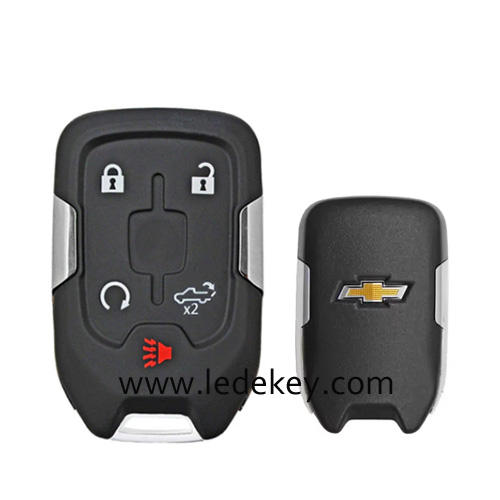 For Chevrolet 4+1 button remote key shell with logo