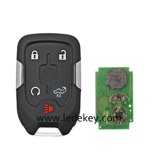 For Chevrolet GMC 4+1 button remote key No Logo with 315Mhz ID46 chip FCCID:HYQ1AA For Chevrolet Tahoe Silverado Suburban GMC Terrain Acadia YUKON XL Sierra