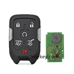 For Chevrolet GMC 5+1 button remote key No Logo with 315Mhz ID46 chip FCCID:HYQ1AA For Chevrolet Tahoe Silverado Suburban GMC Terrain Acadia YUKON XL Sierra