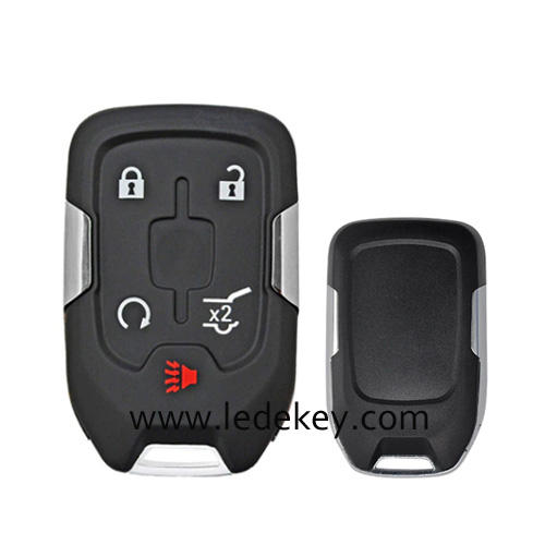 For Chevrolet 4+1 button remote key shell No logo