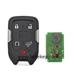 For Chevrolet GMC 4+1 button remote key No Logo with 433Mhz ID46 chip FCCID:HYQ1EA For Chevrolet Tahoe Silverado Suburban GMC Terrain Acadia YUKON XL Sierra